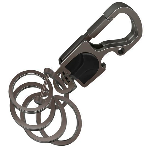 Idakekiy Key Chain Detachable D-ring 4 Key Rings Car Fob Keychain for men and Women