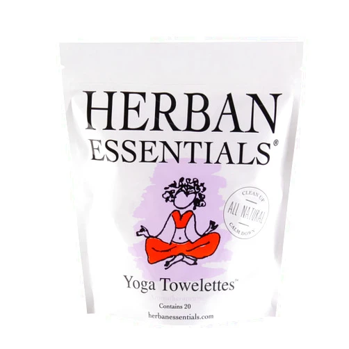 Herban Essentials Yoga Oil Towelettes - 20 Count