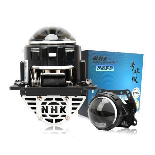 YUFANYA NHK 2.5 Inch Mini Bi Projector Lens Retrofit Kit-84W 20,000LM 6000K White Focus Beam Clear Cut Off Line for Headlights Car Motorcycle Headlight Retrofit