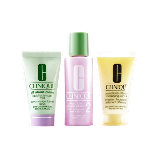 Clinique Refresher Course Skincare Set for Dry Combination Skin Types