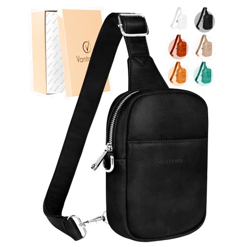 Vantamo Crossbody Bags for Women: RFID Blocking Vegan Leather Sling Bag with Anti-Pickpocket Clip - Secure Style for Everyday
