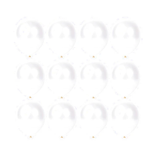 YicUik 12 inch Pearl White Latex Balloons, 60 pcs Thick Pearl White Balloons for Party Decorations (12inch Pearl white)