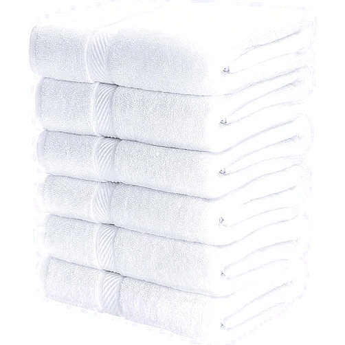 Utopia Towels 6 Pack Small Bath Towel Set (22 x 44 Inches), 500 GSM 100% Ring Spun Cotton Lightweight and Highly Absorbent Quick Drying Towels, Premium Towels for Hotel, Spa and Bathroom (White)