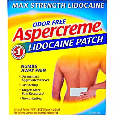 Aspercreme Max Strength Pain Relieving Lidocaine Patch, 3.94 x 5.5 -Inch (5 Count) (2)