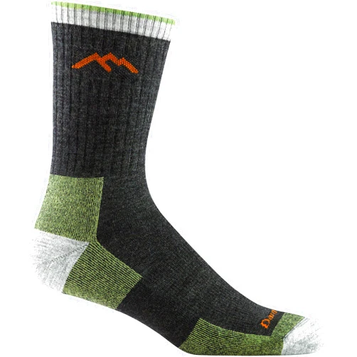 Darn Tough Vermont Darn Tough Hiker Midweight Micro Crew Sock with Cushion, Mens Socks for Hiking and Camping, Boot Socks (Style 1466)
