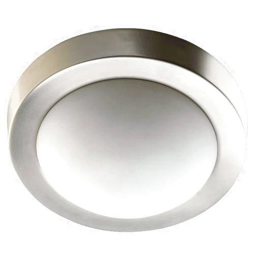 Quorum lighting Contempo - 1 Light Flush Mount in Quorum Home Collection style - 9.25 inches wide by 3.75 inches high-Satin Nickel Finis