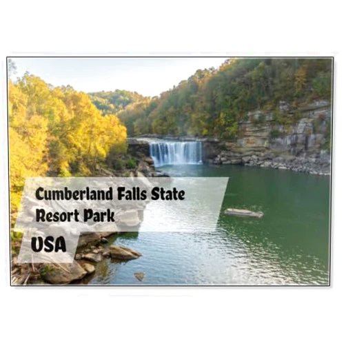 Photomagnet Cascade at Cumberland Falls State Resort Park, Design 4, Fridge Magnet