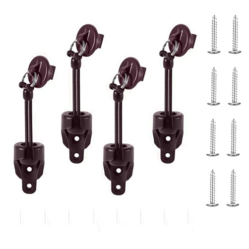 Famobay Replacement Bungee End Caps for Coolaroo Shades Black Cord Tip Repair Kit for Cordless Roller Blinds & Outdoor Shades