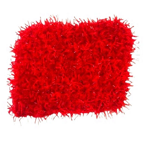 Nancy's Handmade Red Crochet Scrubby suitable for kitchen dishes and pans - Handmade in Connecticut