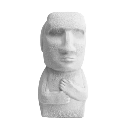 Toyvian Easter Island Moai Monolith Sculpture Moai Statues Stretchy Toy Fairy Garden Miniatures Aquarium Fish Tank Micro Landscape Ornaments Cake Topper