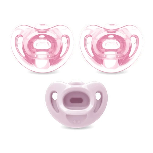 NUK Comfy Orthodontic Pacifiers, 0-6 Months, 3 count (Pack of 1)