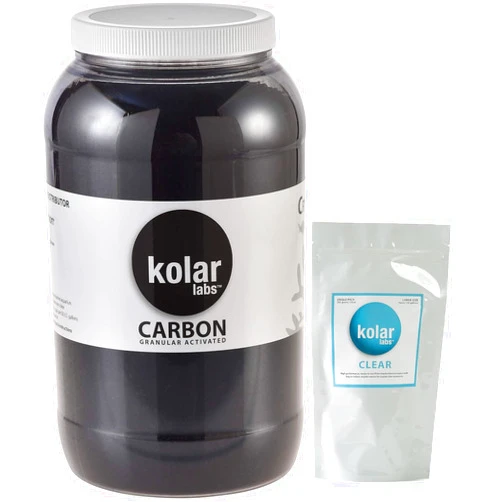 Kolar Labs Crystal Cal Activated Carbon and Clear – Organic Waste Removal Filter Packet, Large