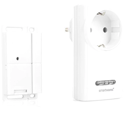 Smartwares Smartware Radio-Controlled Exhaust Control with a Magnetic Window Contact and Radio Plug sockets for an Extractor Hood, sh5-set-khc