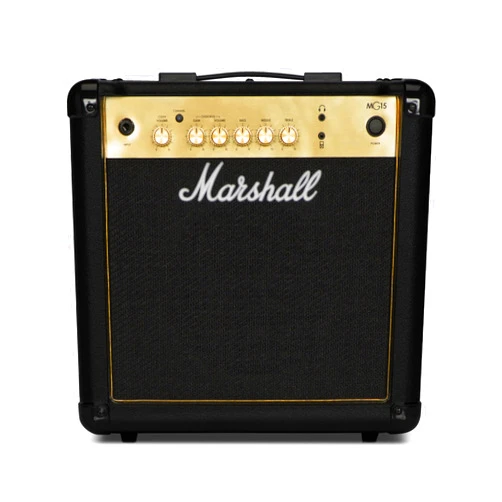 Marshall Amps Guitar Combo Amplifier, 3.5mm Jack, Black (M-MG15G-U)