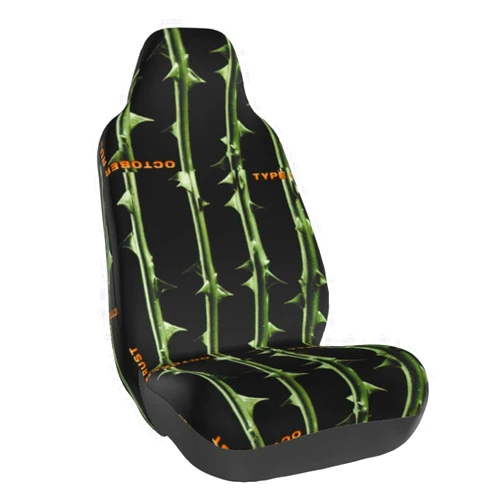 HAePgJkl Type Rock O Band Negative Front Seat Cover Rear Seat Covers Car Seat Protectors Universal Fit Car Interior Accessories Washable Car Decor Fits for Most Automotive Chair Cover Case