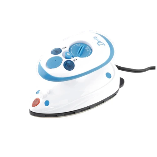 Dritz Mighty Travel Steam Iron: Mini Iron for Quilting, Crafts & Sewing, Compact Portable Travel Steamer for Home & On-the-Go Use