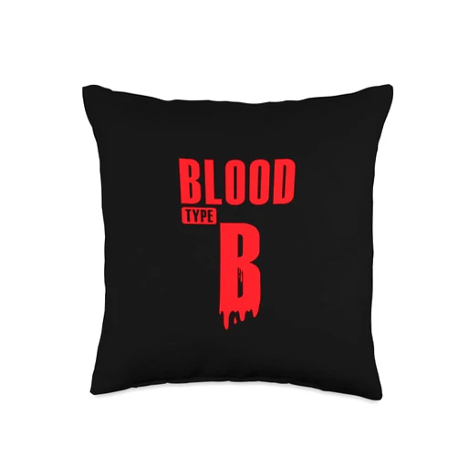 blood group blood inheritance rhesus factor genes Type B Rhesus Factor Blood Group Heart Throw Pillow, 16x16, Multicolor