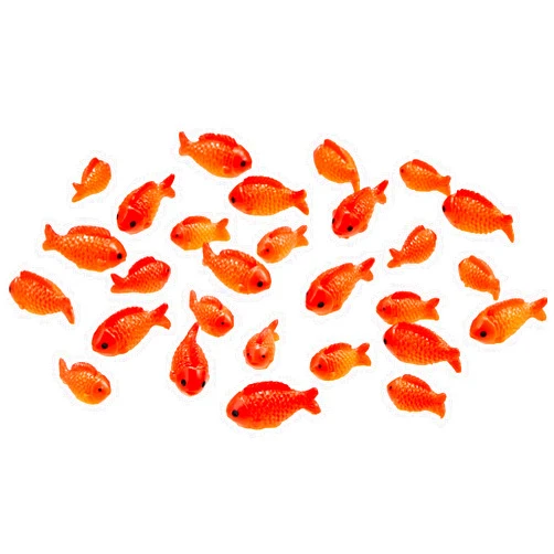 Yookeer Small Resin Red Goldfish Mini Goldfish Figurines Resin Red Fish Toy Set Sea Animals Toys Garden Accessories Miniature for Home Decor DIY Crafts Miniature Garden Accessories(36 Pieces)