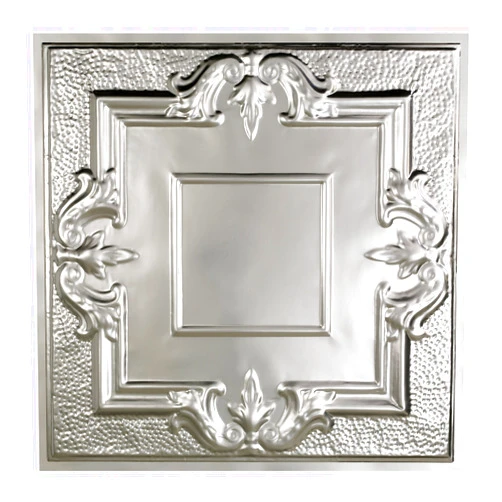 Great Lakes Tin Niagara Clear Lay-in Ceiling Tiles - Package of Five 2ft x 2ft Panels - Choose from 11 Styles - Perfect for DIY and Home Renovation Projects - Easy to Install