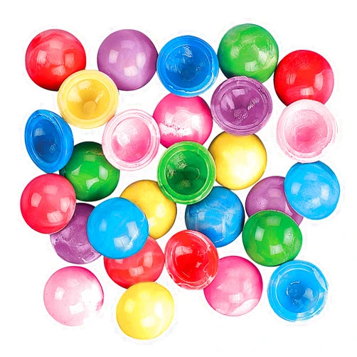 Fun Express Mini Marbleized Rubber Poppers Toys - Bulk Set of 144 Pop Ups in Bright Marbleized Colors - Party Favors and Giveaways