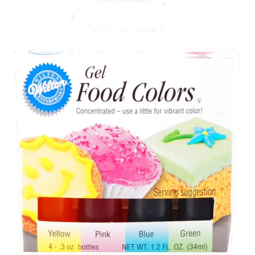 Wilton Gel Food Color Set, Primary