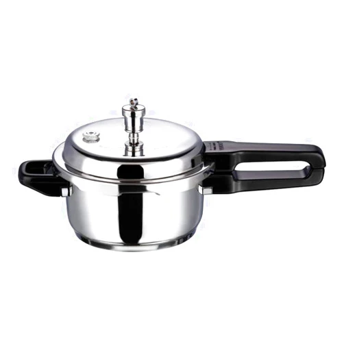 Vinod Pressure Cooker Stainless Steel – Outer Lid - 2 Liter – Induction Base Cooker – Indian Pressure Cooker – Sandwich Bottom – Best Used For Indian Cooking, Soups, and Rice Recipes, Quinoa