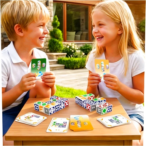 Iuuoi Matching Game for Kids Ages 4-8 8-12, 2 Player Family Board Games with 50 Challenge Cards, Pattern Recognition Block STEM Toys, Brain Teaser Puzzles for Adults & Teens
