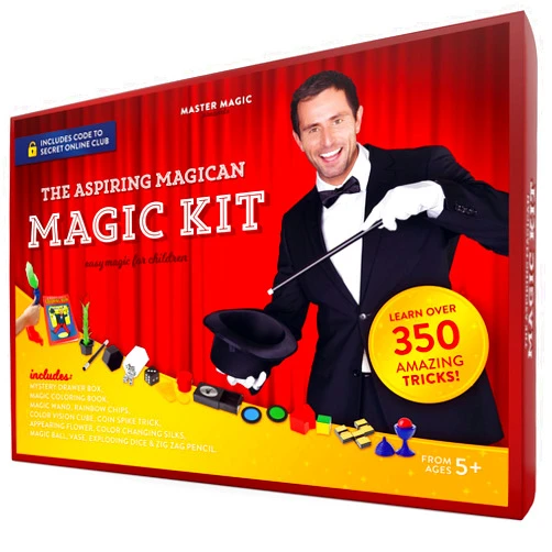 MasterMagic Magic Kit - Easy Magic Tricks for Children - Learn Over 350 Spectacular Tricks with This Magic Set - Ideal for Beginners and Kids of All Ages!