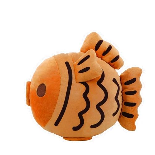ZCPACE 13.8 Inches Cute Taiyaki Stuffed Animal Pillow Taiyaki Fish Plush Soft Stuffed Food Snapper Bream Plushie Pillow Doll Home Decor Gifts
