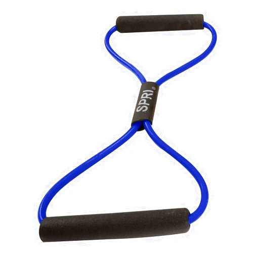 SPRI Ultra Toner Figure 8 Resistance Band with Padded Handles great for Stretch, Exercise, Fitness Training, Yoga, Resistance Weights, Therapy, Gym or Home Workout Equipment (Light Resistance 10lbs.)