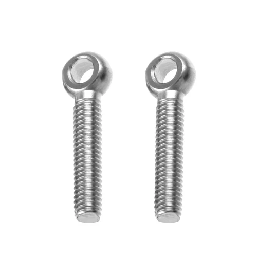 MroMax M6 x 30mm Machinery Shoulder Swing Lifting Eye Bolt, 5Pcs 304 Stainless Steel Metric Thread Lifting Eye Bolt
