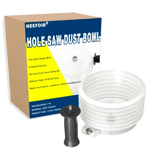 Neefoir Hole Saw Dust Bowl, for Installing Recessed Lights and Works With Hole Saws