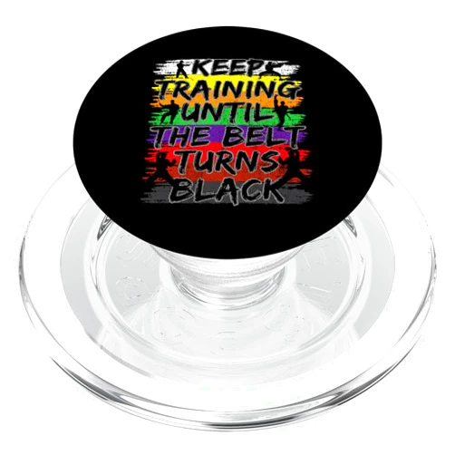 Karate Schwarzer Gürtel Kampfsport Training Karate Karate Black Belt Martial Arts Training Karate Training PopSockets PopGrip for MagSafe