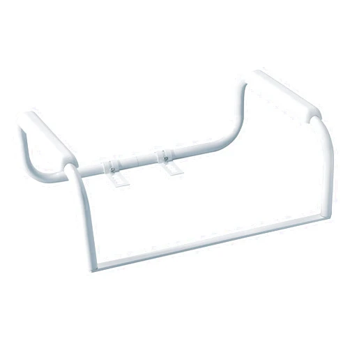 Moen Glacier White Home Care Bathroom Safety Toilet Grab Bar, Toilet Rails for Seniors, DN7015