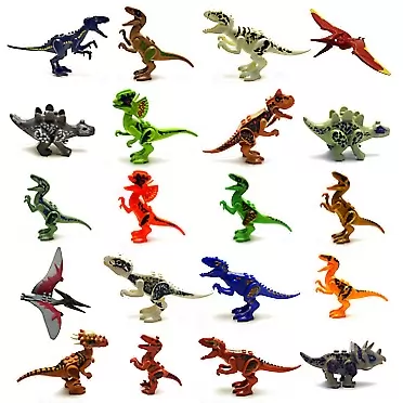 Vira Dinosaur Jurassic World Building Blocks Toys (Set of 20 pcs) with Moving Parts