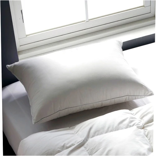 Globon Queen Size Firm Down Feather Pillow,Hotel Collection Bed Pillow for Side & Back Sleepers, 100% Cotton Cover, Luxury 3-Layer Support Pillow, 20x30 Inch (1 Pack)
