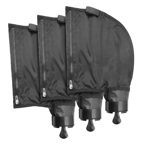 UCEDER Black Nylon Mesh Pool Cleaner Bags,All Purpose Filter Bag K13 K16 with Zipper Replacement for Polaris 280 and 480 Pool Cleaner(3 Pack)