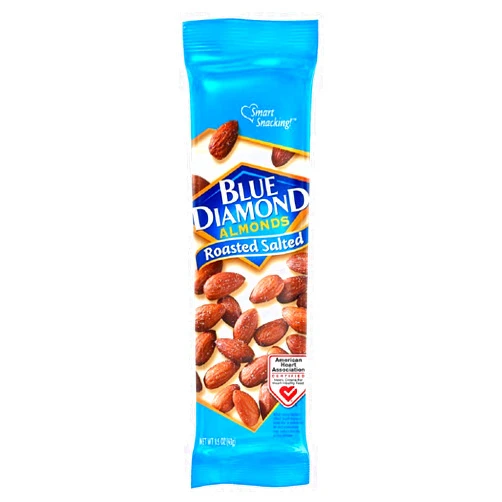 Blue Diamond Almonds, Roasted Salted, 1.5 Ounce (Pack of 12)