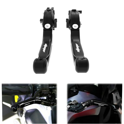 xitomer CNC Motorcycle Adjustable Brake Clutch Levers, Fit for MSX125/GROM 13-24, CB300R&Monkey125 18-21, CB500F&CB500X 13-16, CBR250R 11-13, Foldable Extendable Motorcycle Handle Levers (Black)