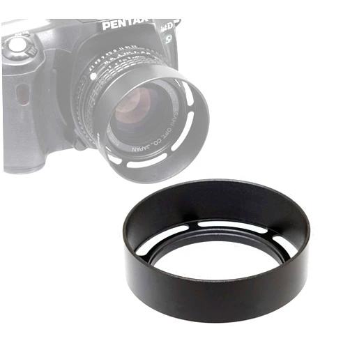 Fotasy Metal 46mm Vented Lens Hood, 46mm Metal Hood, 46mm Lens Hood for Fuji Leica Leitz Panasonic Olympus Panasonic Sony Lens, 46mm Screw-in Lens Hood, LV46