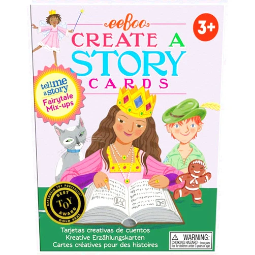 eeBoo: Fairytale Mix Ups, Create A Story Pre-Literacy Cards, 36 Flash Cards, Encourages Interactive and Imaginative Play, for Ages 3 and up