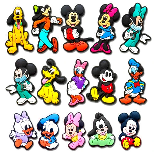 Deezyrooler Cute Cartoon Charms for Shoe, Cartoon Shoe Charms for Clogs Sandals Decoration