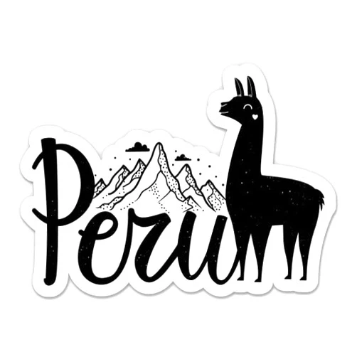 GT Graphics Express Peru Travel Machu Pichu Llama - 3