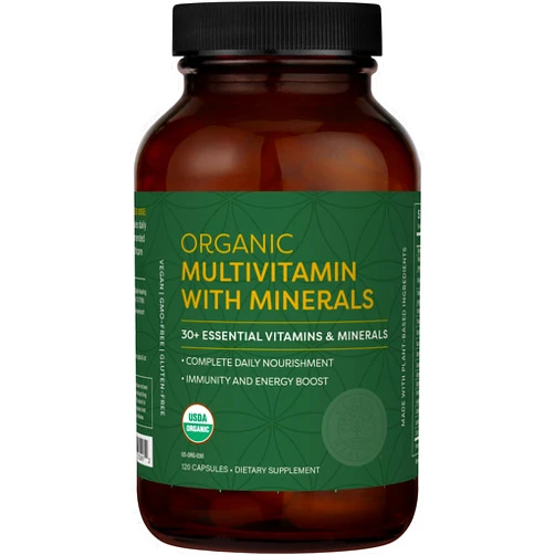 Global Healing Center - USDA Organic Multivitamin for Women & Men - Vitamins Include A, C, D, & More for Your Overall Health & Wellness Needs - Complete Daily Multi Vitamin Nourishment (120 Capsules)