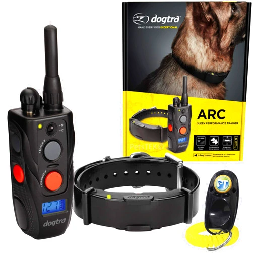 Dogtra ARC Remote Training E-Collar - 3/4 Mile Range - Static Stimulation, Vibration, Audible Tone, Waterproof, Rechargeable, Expandable Dog Training Collar with Remote for Small, Medium, Large Dogs