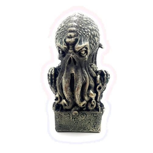 RUSTIX Cthulhu Statue – Nautical Lovecraftian Decor, Eldritch Horror Figurine, Octopus Sculpture, High Priest Kraken Mythos for Gothic and Steampunk Décor Collectors
