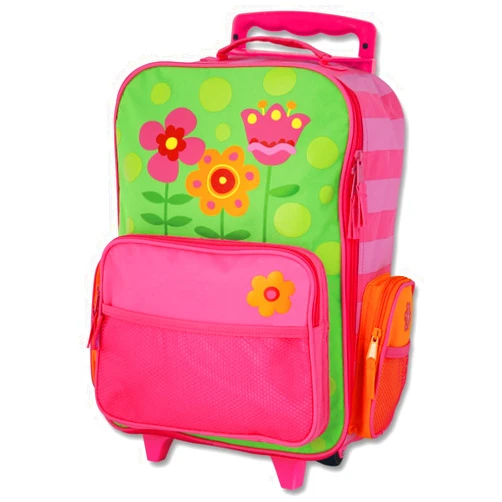Stephen Joseph Kids Classic Rolling Luggage, Pink Flower, One Size