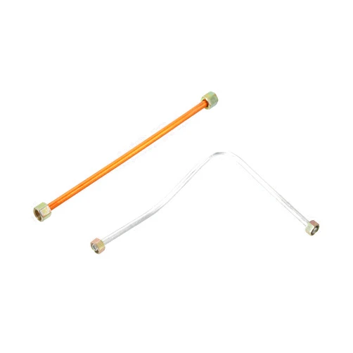 uxcell Hex Nut M10 200mm Length Silver Tone and 435mm Length Copper Tone Aluminum Air Compressor Exhaust Tube Replacement 1 Set