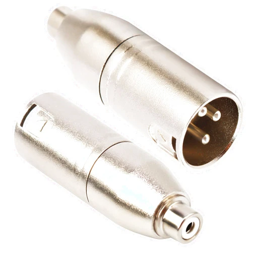 JOMLEY Female RCA to XLR Male Plug Cable Adapter, XLR to RCA Converter Audio Connector for Microphone - 2 Pack
