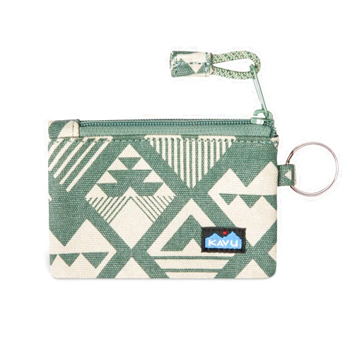 KAVU Stirling Double Sided Slim Cotton Canvas Zip Wallet